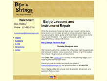 Tablet Screenshot of boesstrings.com